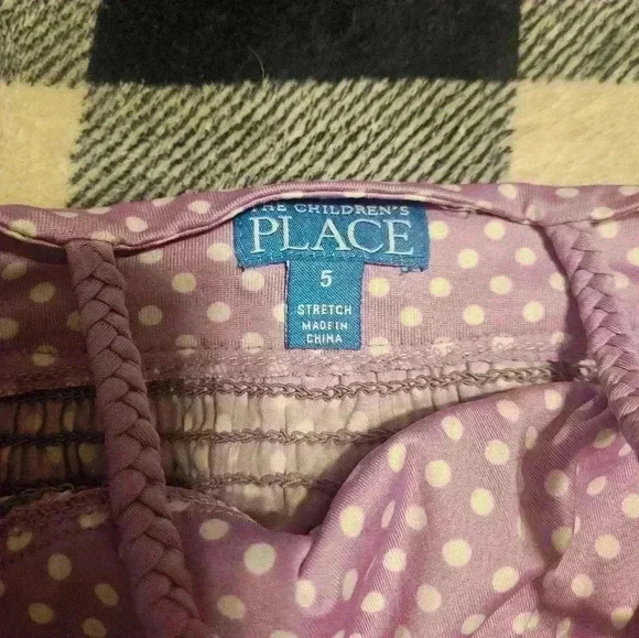 The Children's Place Girls Purple & White Polka Dot Spaghetti Strap Dress Size 5 - Picture 3 of 8